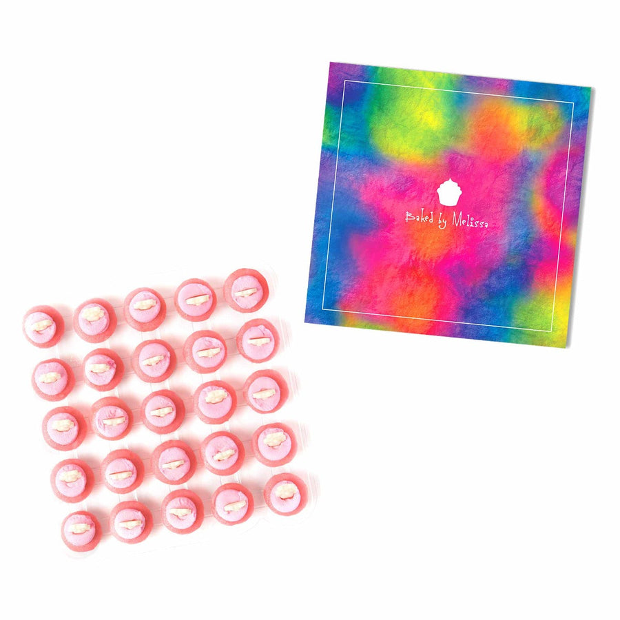 Classic Tie-Dye Gift Box Baby Girl Cupcakes 25-Pack